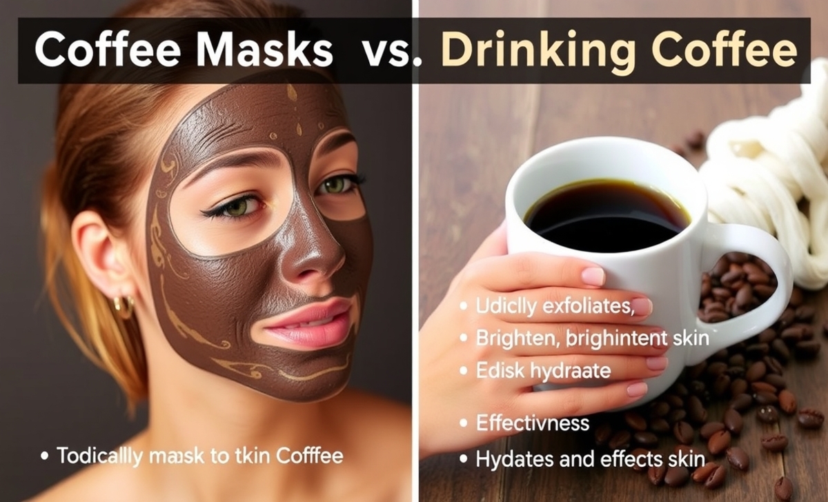 Coffee Masks Vs. Drinking Coffee