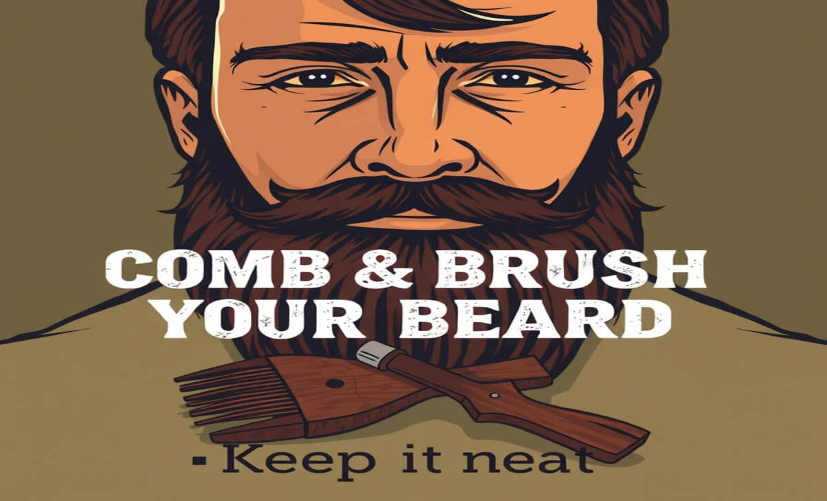 Comb & Brush Your Beard (Keep It Neat)
