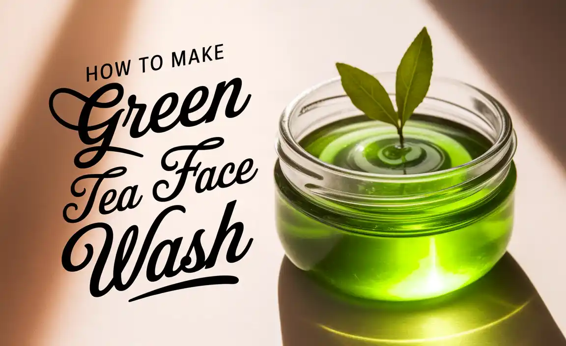 How To Make Green Tea Face Wash