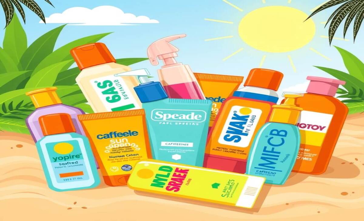 Types OF Caffeinated Sunscreens