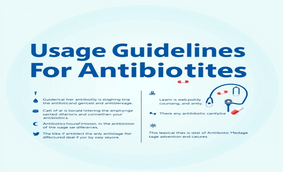 Usage Guidelines For Antibiotics