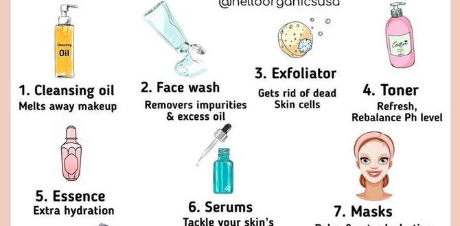 simple korean skin routine with serum