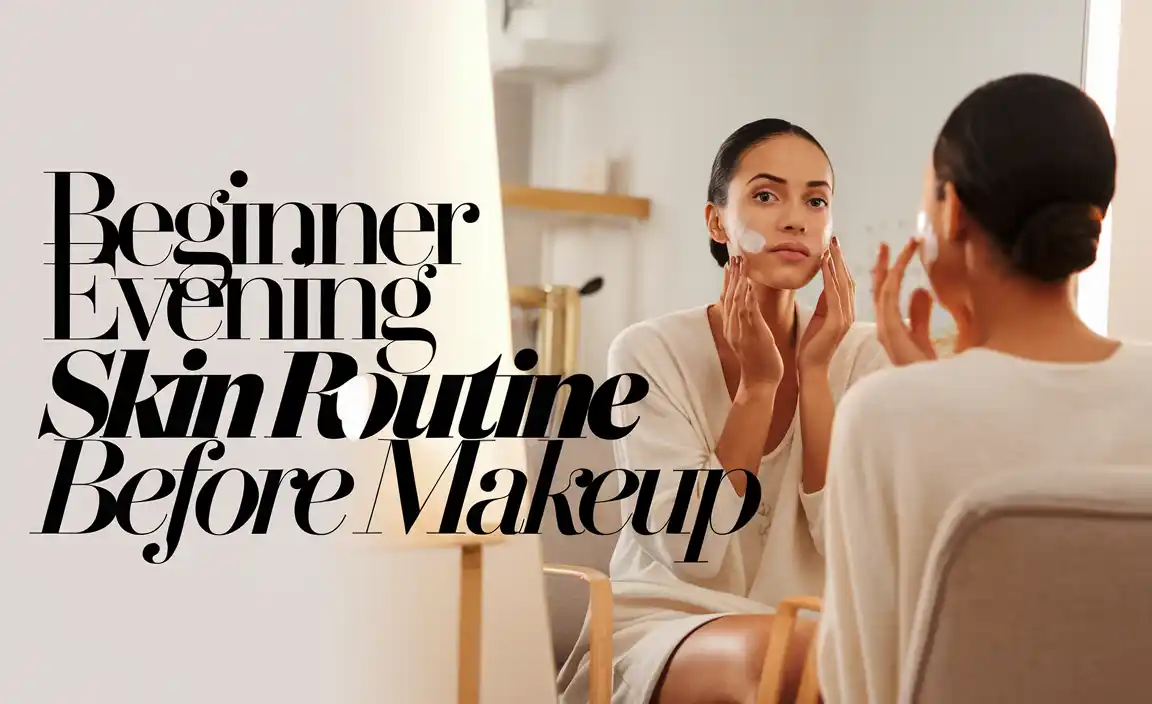 Beginner Evening Skin Routine Before Makeup