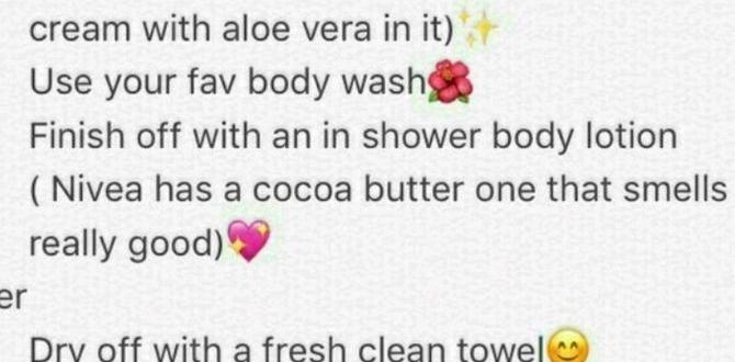 DIY daily skin routine after shower