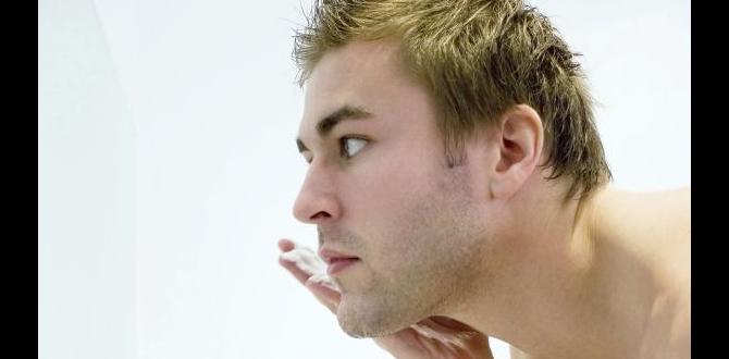 DIY morning skin care for men