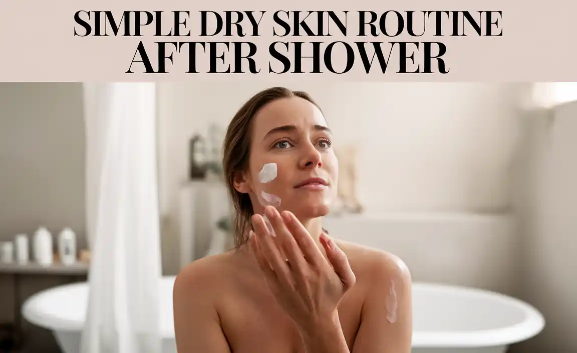 Simple Dry Skin Routine After Shower