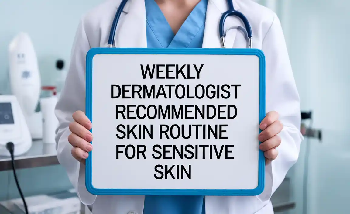 Weekly Dermatologist Recommended Skin Routine for Sensitive Skin
