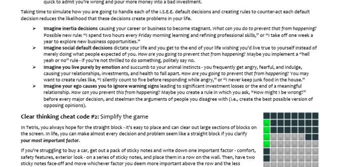 clear thinking habits clear thinking habits