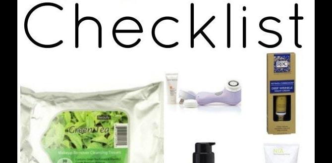 simple night skin care routine routine checklist