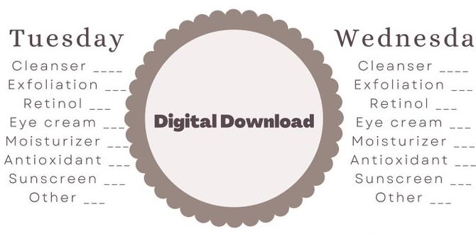 weekly dry skin routine routine checklist