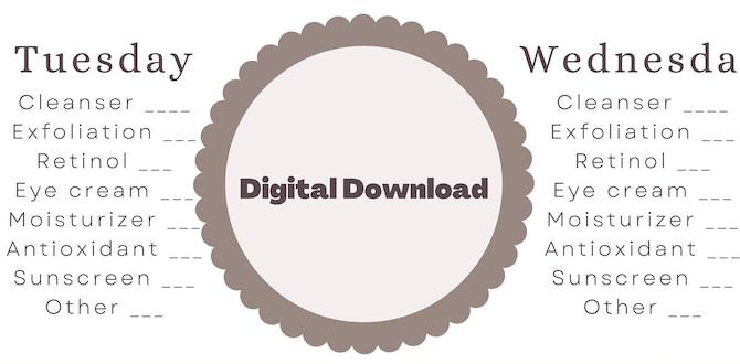 weekly men's skin routine routine checklist weekly men's skin routine routine checklist